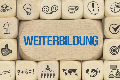 Foto: Schriftzug Weiterbildung