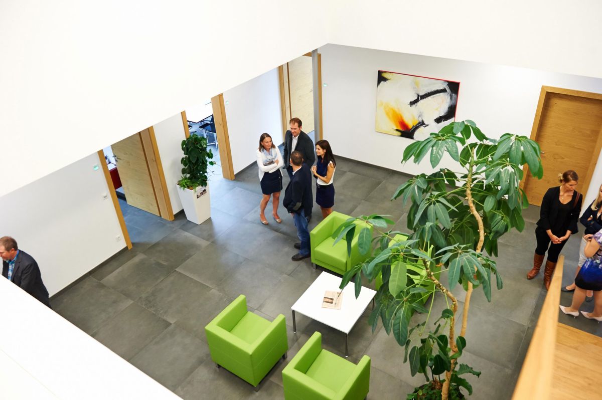 Empfangsraum von oben